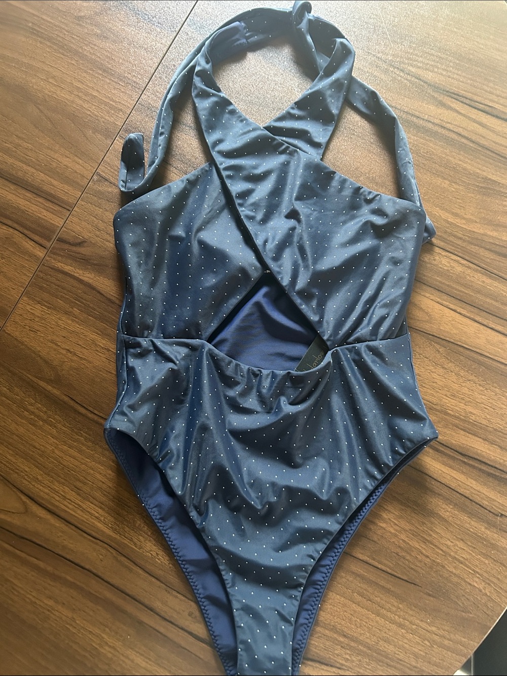 NWT House of Harlow 1960 x REVOLVE Sydney polka dot One Piece medium - Picture 3 of 6